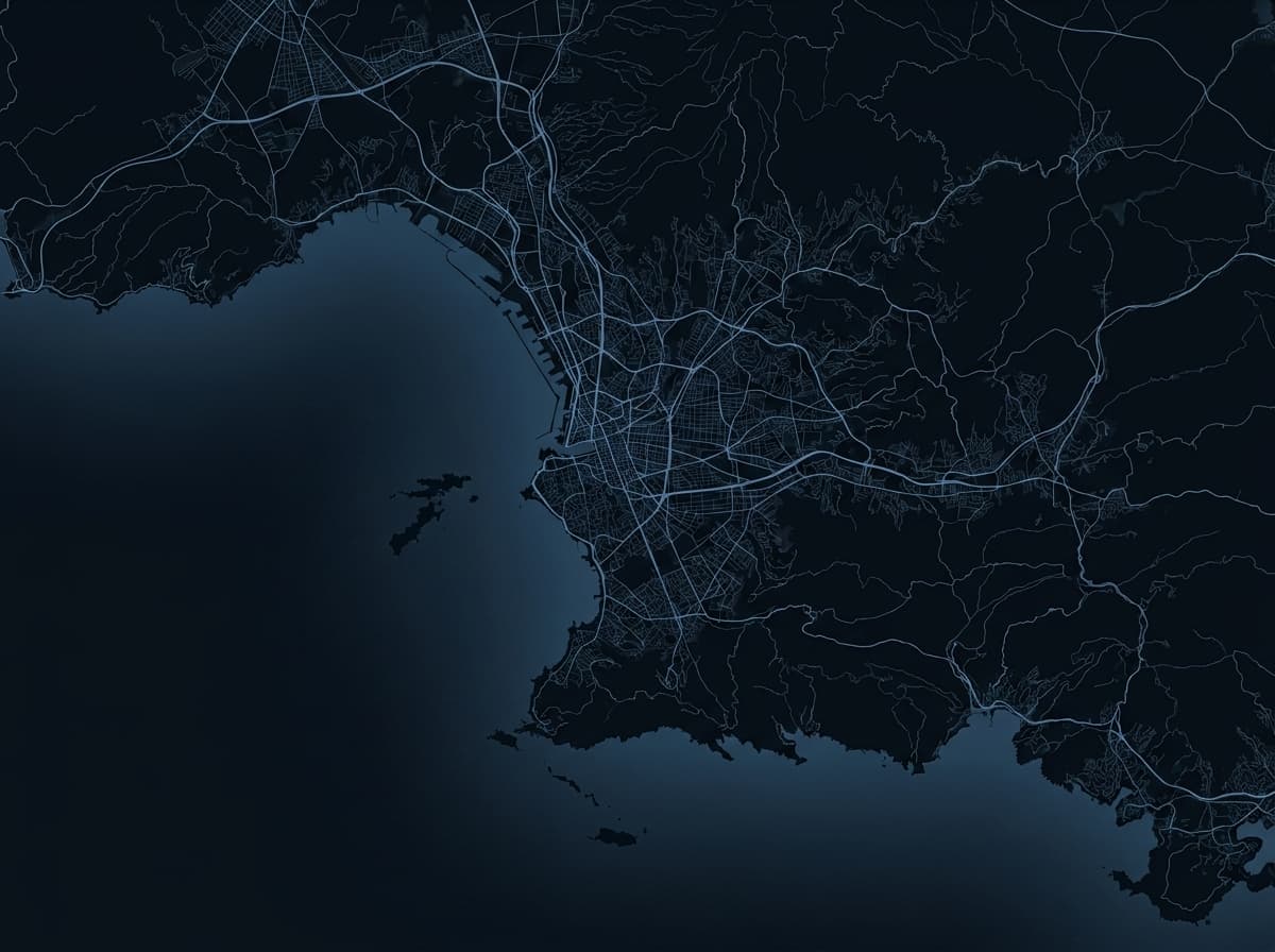 Carte de la zone d'intervention — Marseille et sa couronne