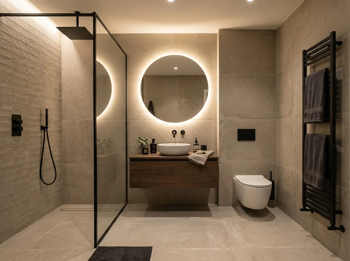 Salle de bain rénovée clé en main avec douche à l'italienne